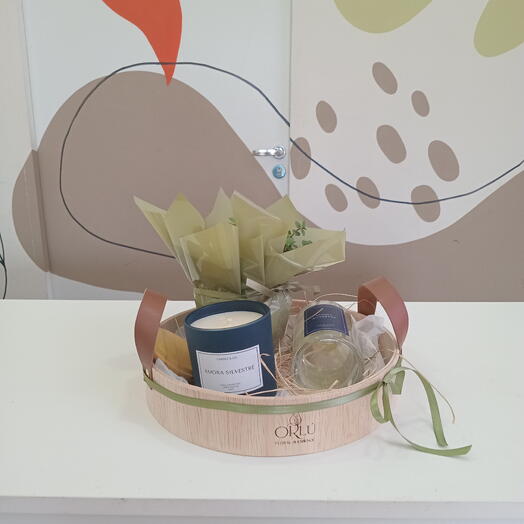 Kit Planta, Vela Aromatica e Home Spray