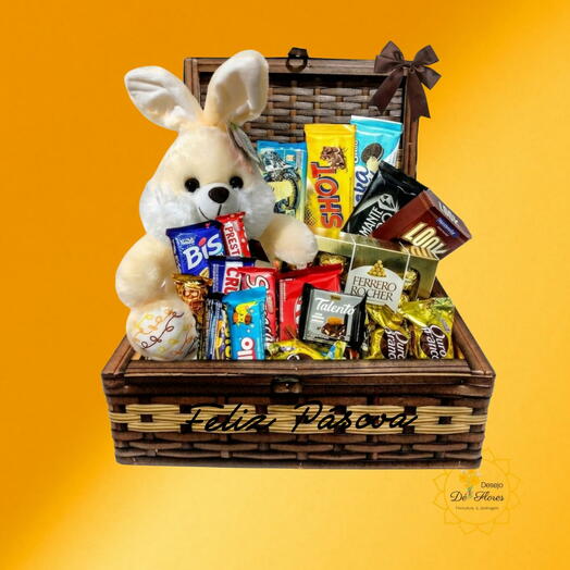 Cesta Tesouros de Pascoa - ESPECIAL PASCOA