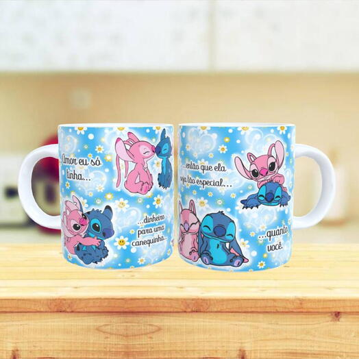 Caneca Stitch - Dinheiro para uma canequinha