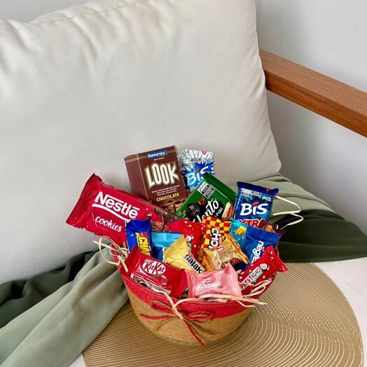 Cesta de chocolate Pascoa