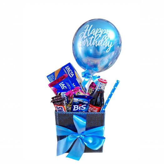 Box Happy birthday azul