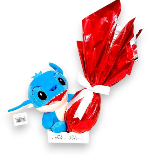 Ovo de Pascoa e pelucia Stitch
