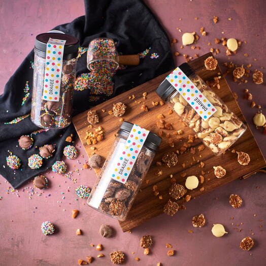 Trio de Gotas de Chocolates