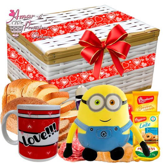 Bau Cafe da Manhã Especial  C/ Pelucia Minions Bob