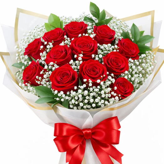 Buquê Luxo de Rosas Importada