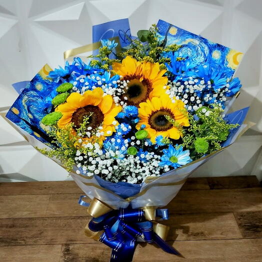 Buquê Noite Estrelada Van Gogh