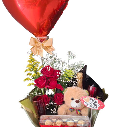 Cesta com Flores Luxo