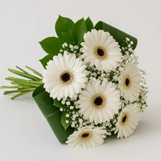 Buquê de Gerberas Brancas