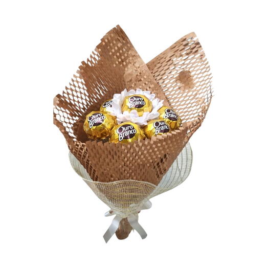 Buquê chocolate Elegance Ouro Branco