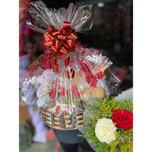 Cesta de Cafe Grande com 55 Itens