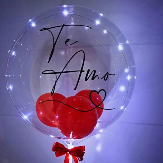 Balão de Led Personalizado Bubble na Vareta