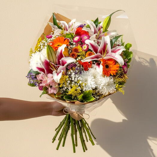 Flores do campo especial com lirios