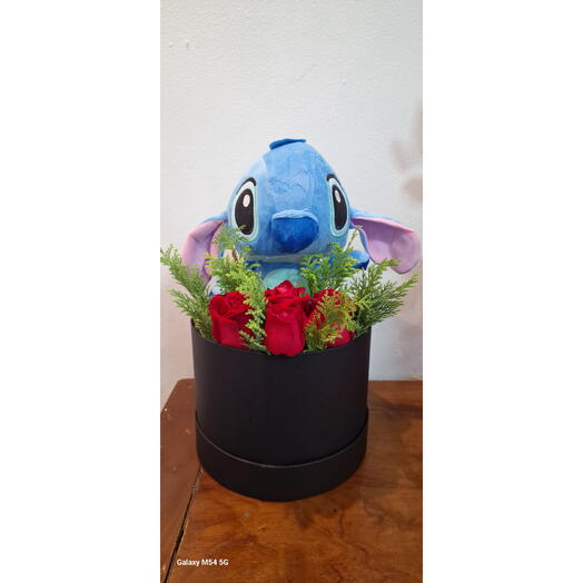 Box com Flores e Stitch