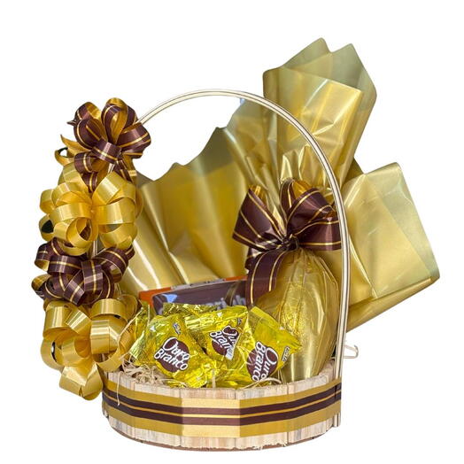 Cesta Ouro Branco Pascoa