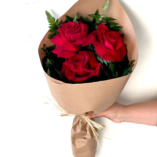 Buquê de 3 rosas Colombianas