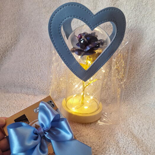 Rosa Eterna Azul Escuro