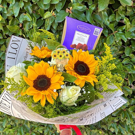 Buquê de Flores com Trufas Belgas