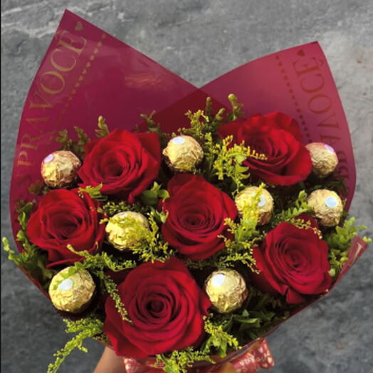 Buquê Paixão Dourada