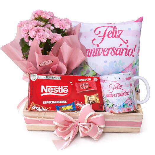 Cesta Feliz Aniversario para Ela