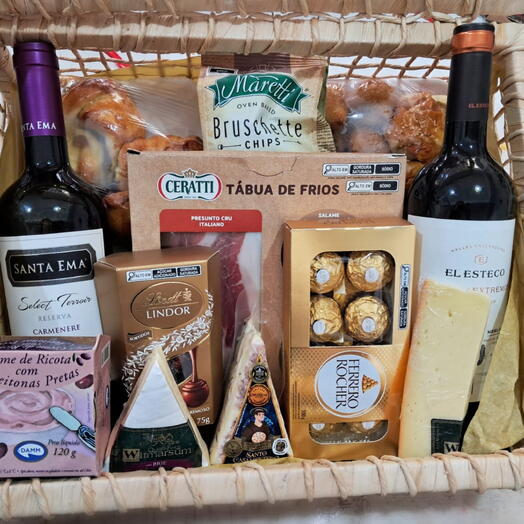 CESTAS DE QUEIJOS E VINHOS - MAIOR AMOR DO MUNDO
