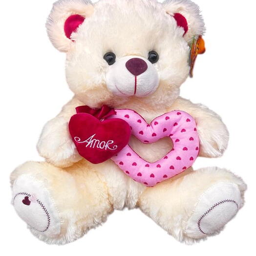 Urso de Pelucia 2 Corações
