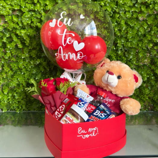 Box de Coração Eu Amo Você