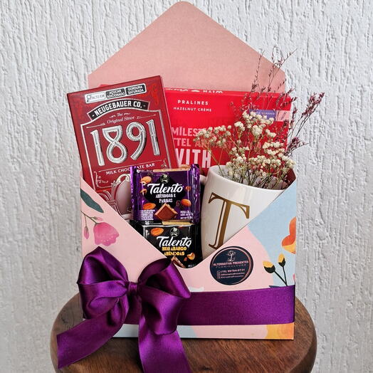 Envelope com chocolates especiais
