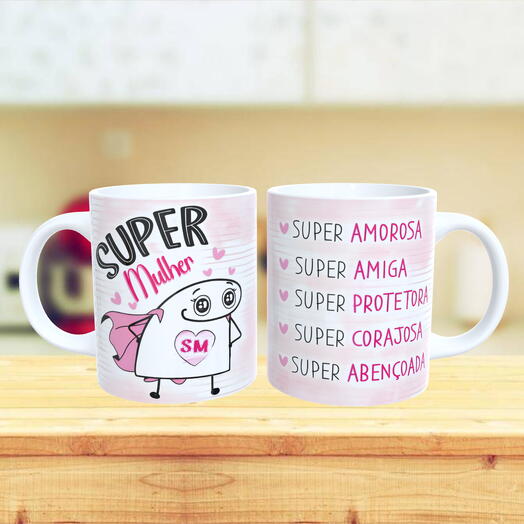 Caneca Dia da Mulher Flork - Super Mulher