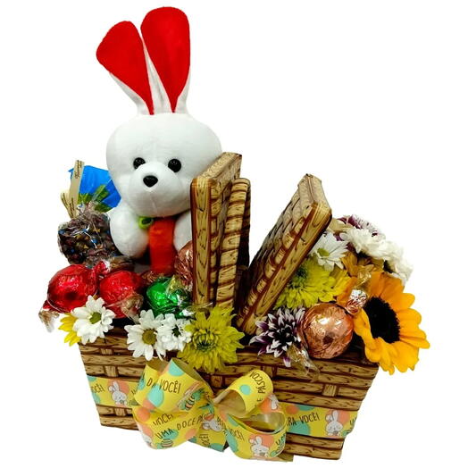 Cesta Coelhinho da Pascoa o que Trazes para Mim
