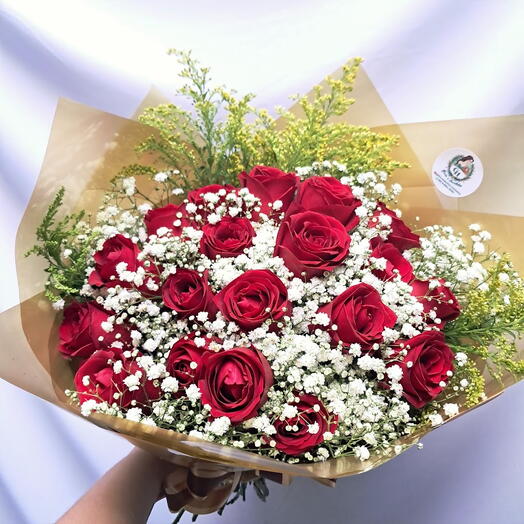 Buquê de 20 Rosas Vermelhas