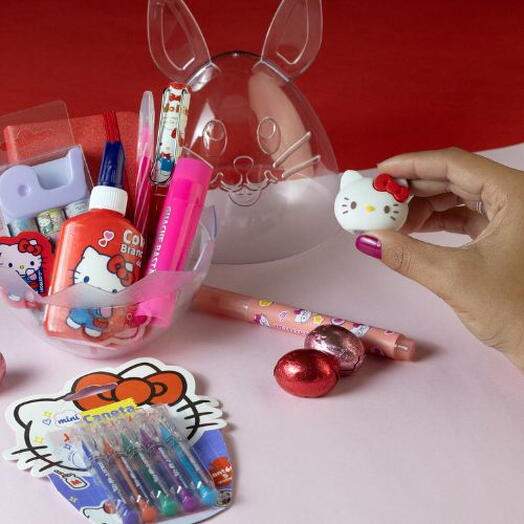 Ovo de Pascoa Criativo Hello Kitty