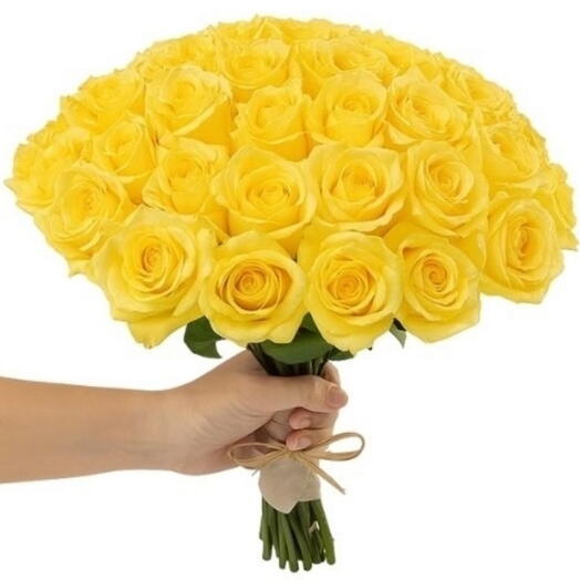 Buquê 36 Rosas Amarelas
