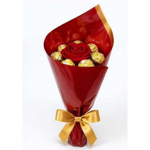 Rosa do Amor com Chocolate Ferrero Rocher