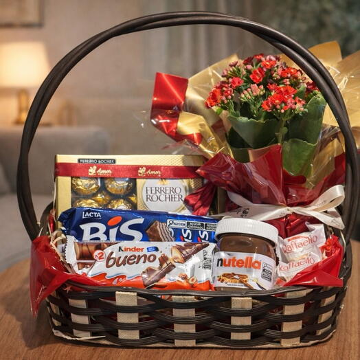 Cesta Doce Encanto - Delicadeza e Detalhes