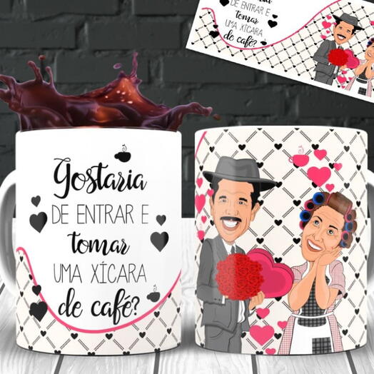 Caneca Uma xicara de Cafe - Chaves