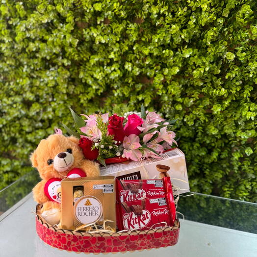 Coração Romântico com Pelucia