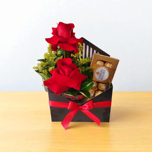 Arranjo Rosa Colombiana Ferrero Rocher