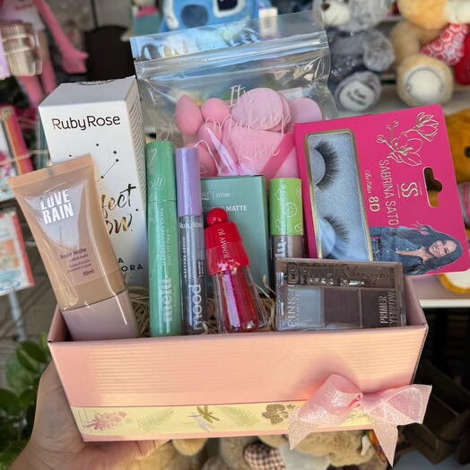 Cesta Kit de Maquiagem