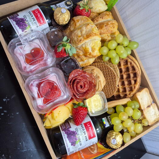 Cesta de Cafe da Manhã Alvorecer Familia