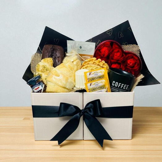 2. Cesta de Cafe da Manhã Black