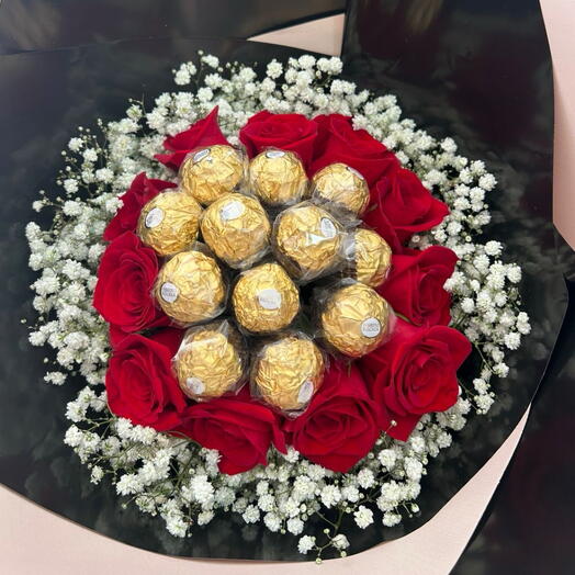 Buquê Luxo com Ferrero Rocher