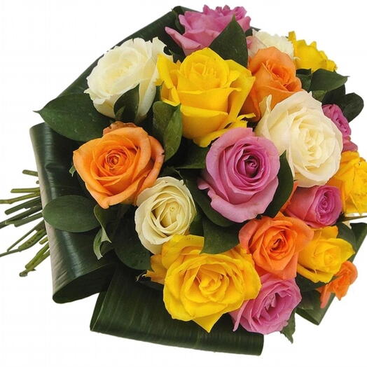 Buquê Colorido com 20 Rosas