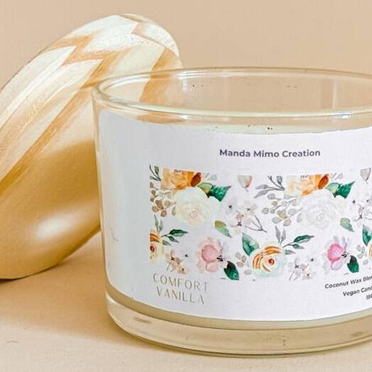 Velas Aromaticas 80g Manda Mimo Creation | Vanila