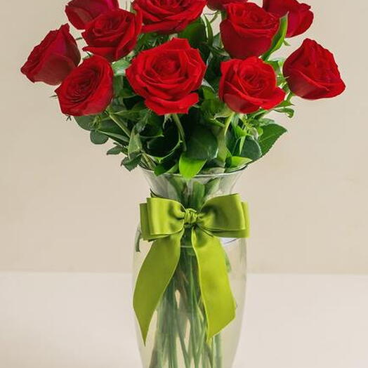 Vaso em Vidro Vermelho