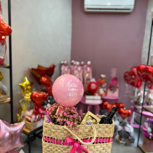 Sacola Especial com Vinho - Mini Bubble Personalizado