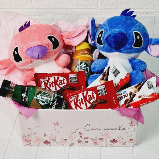 Caixa com 2 Pelucias  Stitch