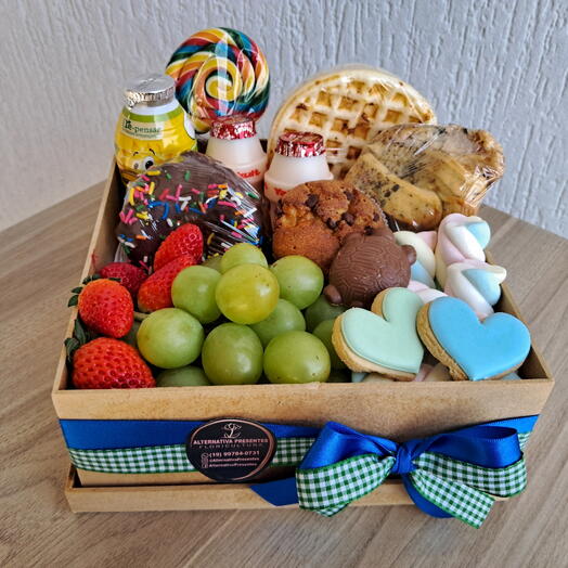 Cesta cafe Doce Alegria menino