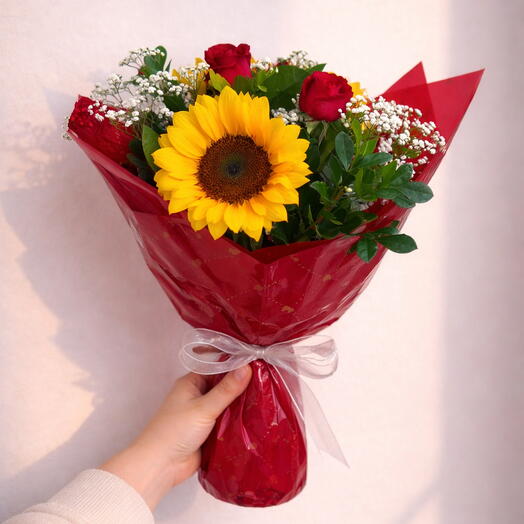 Buquê Paixão Dourado