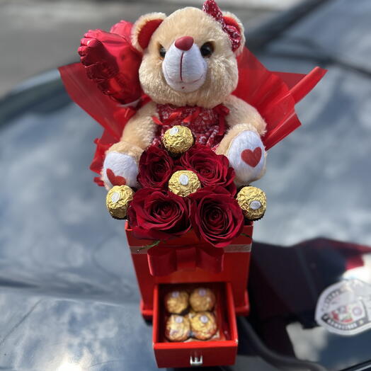 Box 4 Rosas Vermelhas