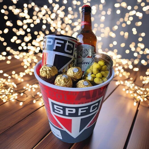 Balde São Paulo com Cerveja, Caneca Premium e Ferrero Rocher